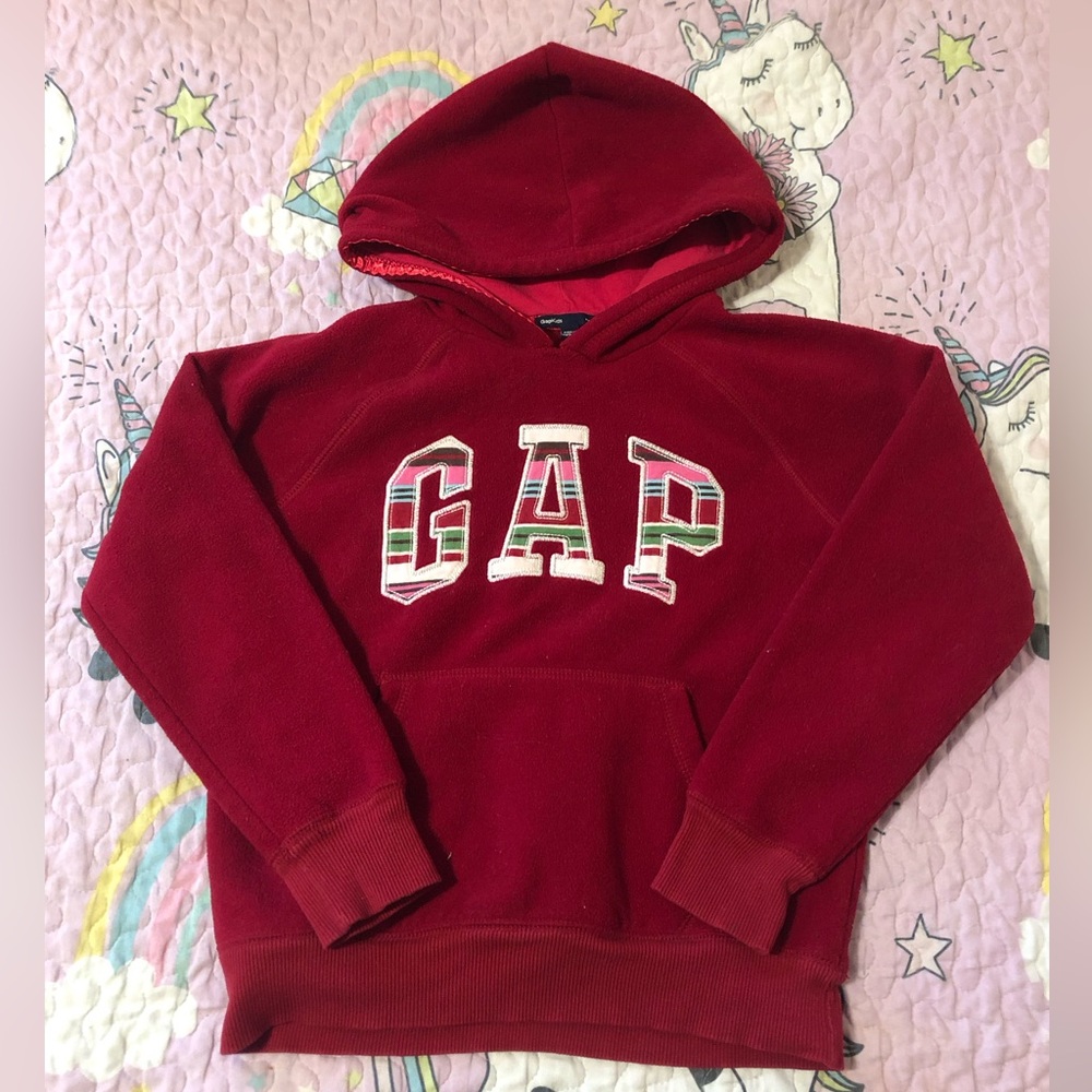 GAP Red Fleece Hoodie